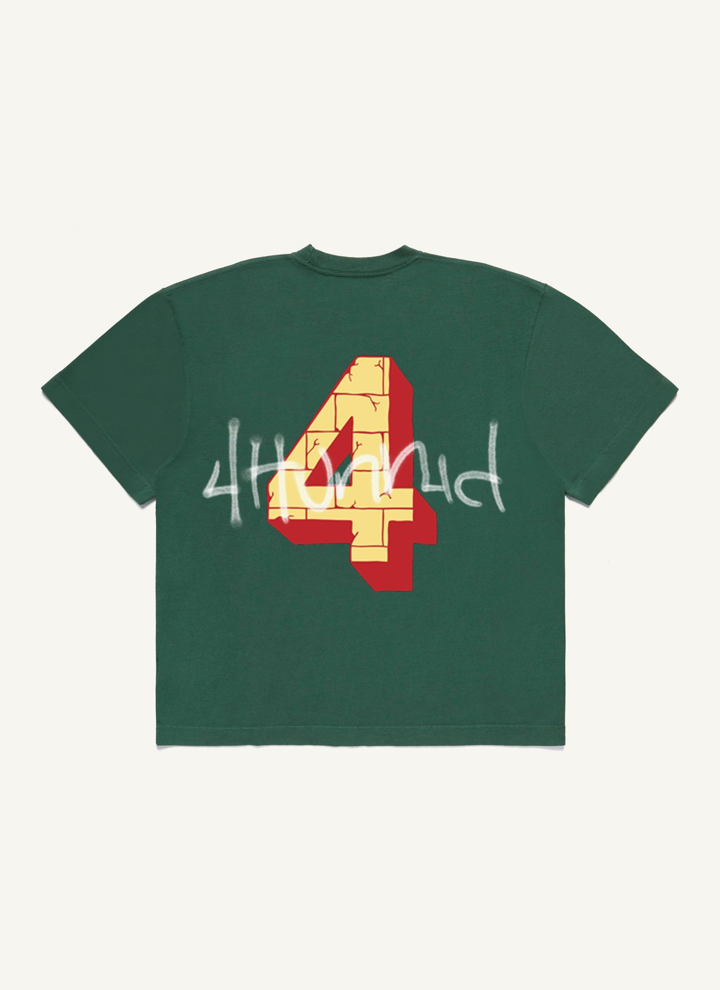 4HUNNID BRICK TAGGIN T-SHIRT (FOREST)