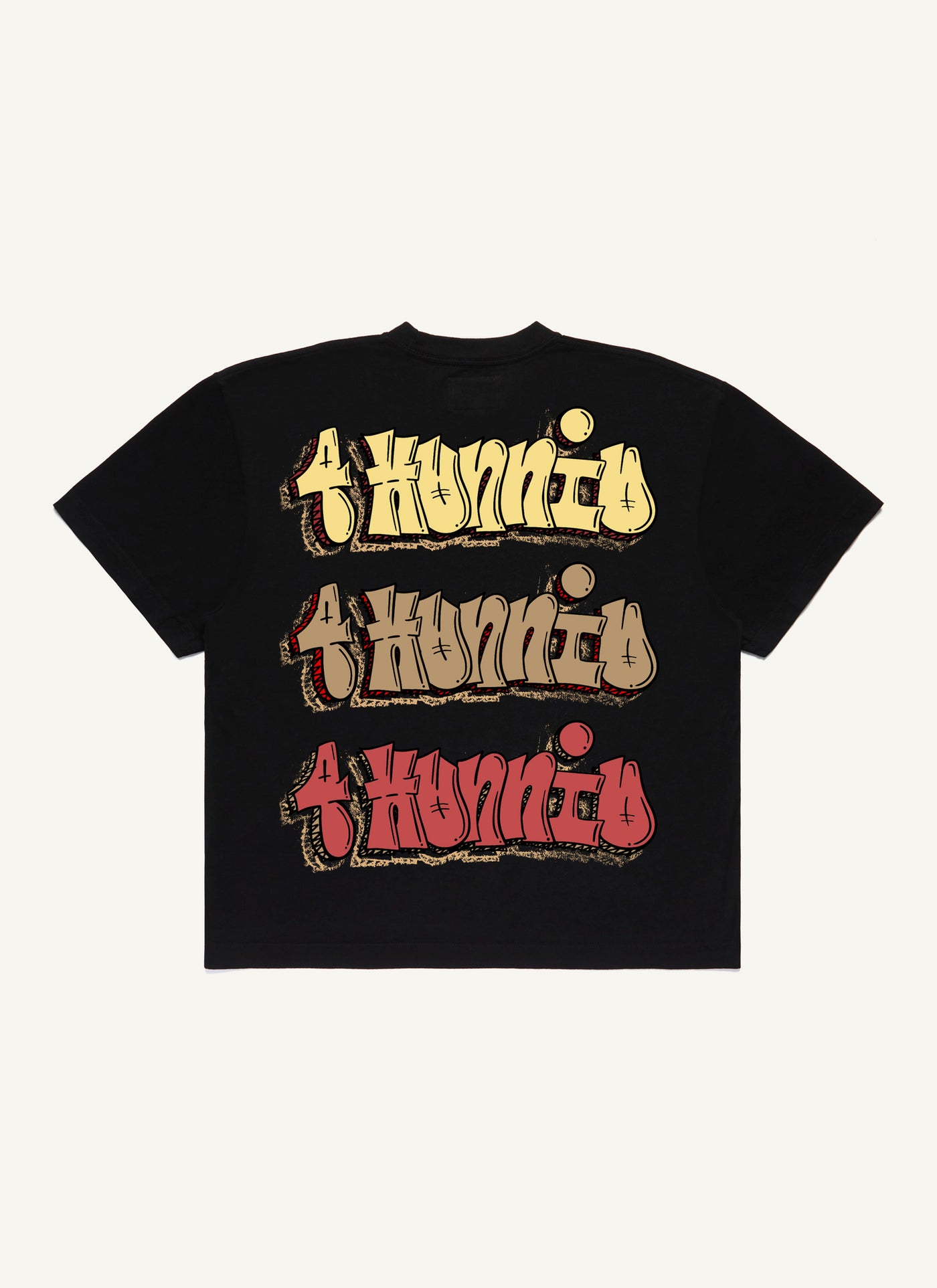 4Hunnid Graffiti Repeat T-Shirt (Black)