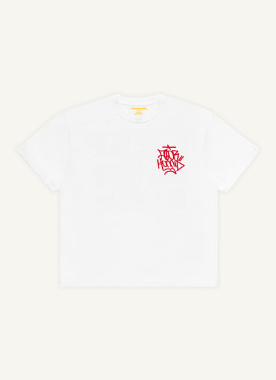 4Hunnid Hand Lettering T-Shirt (White)