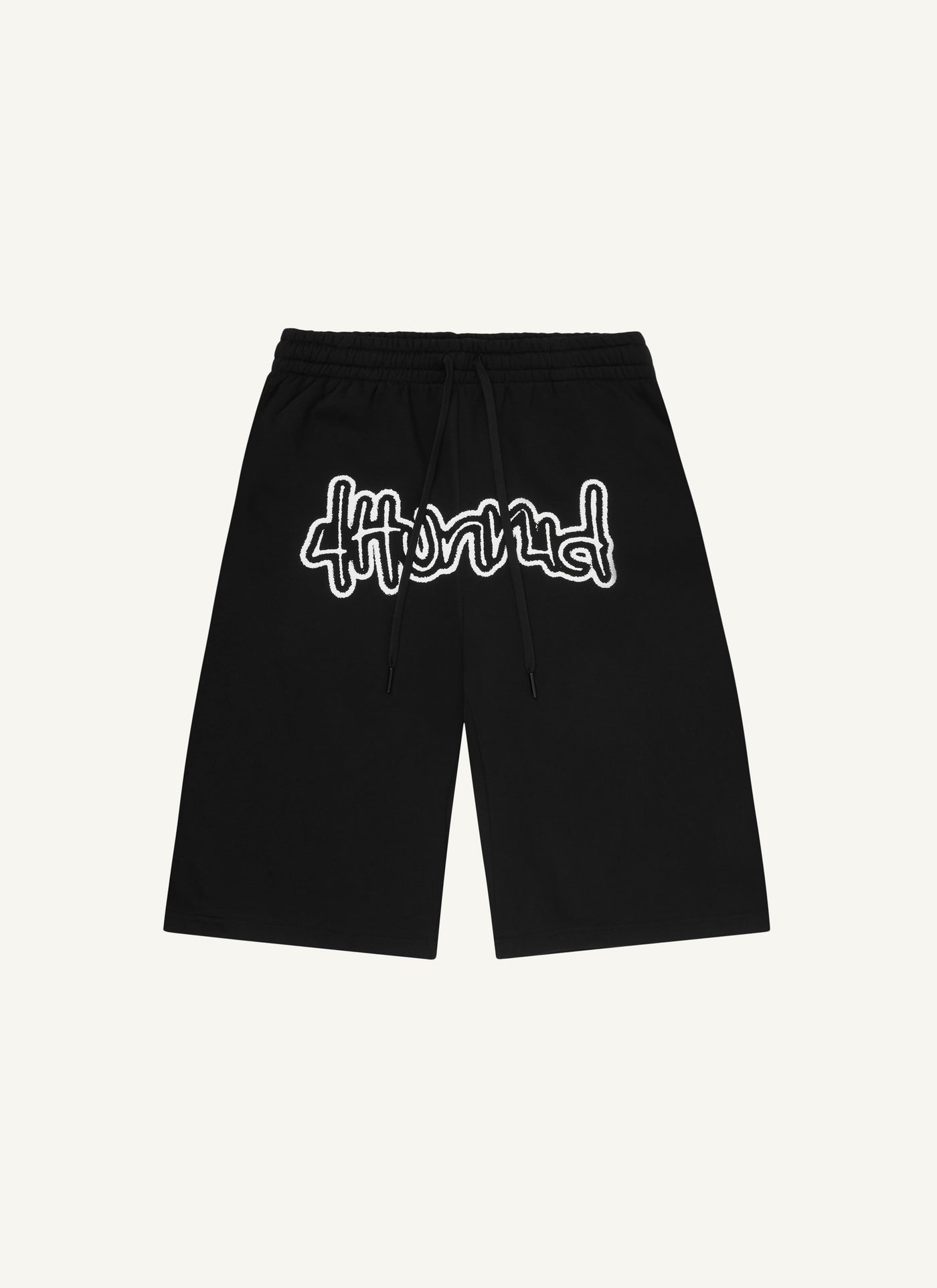4hunnid Puffy Fleece Shorts (Black)