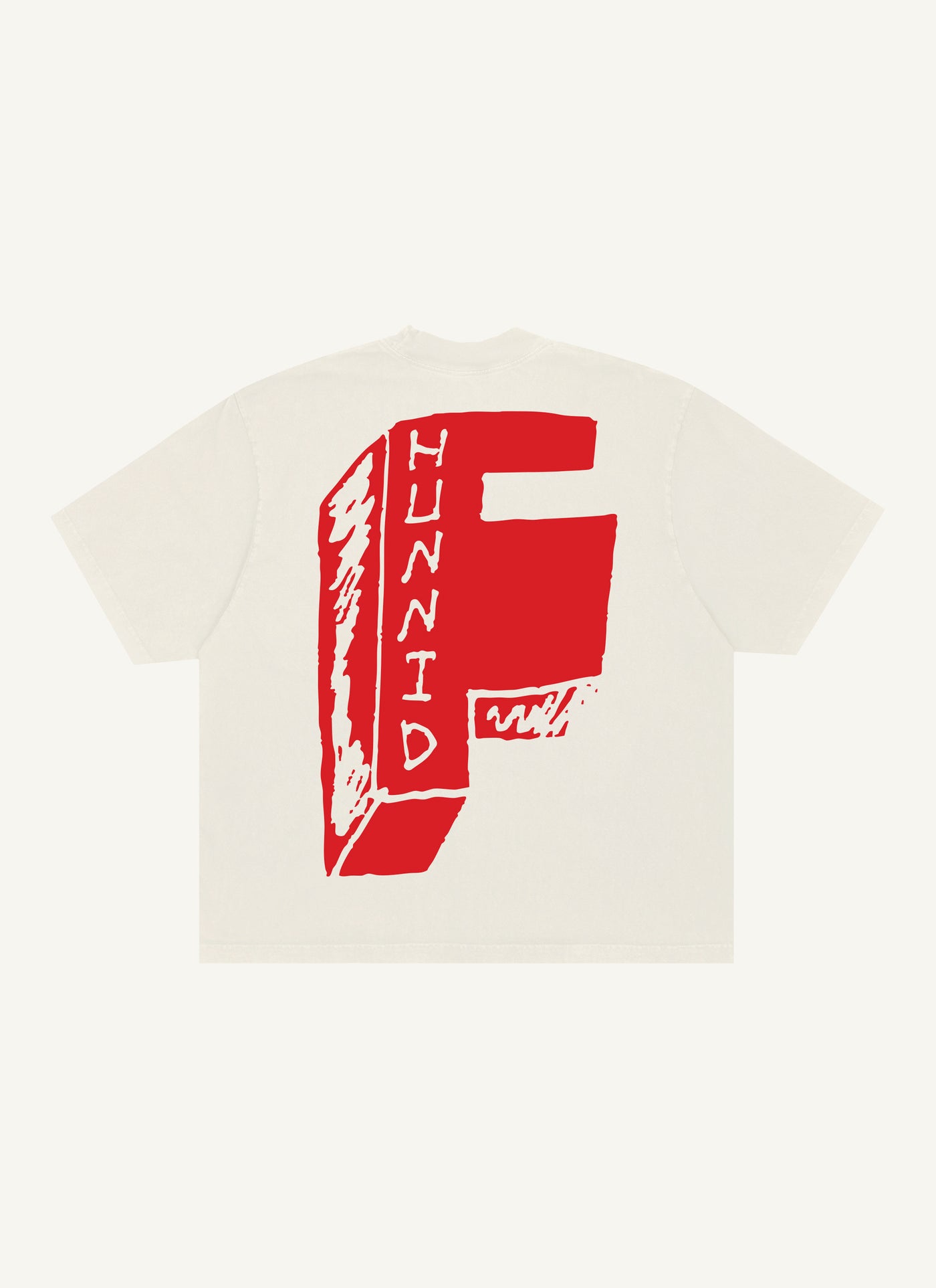 F Block Logo Tee (Bone)