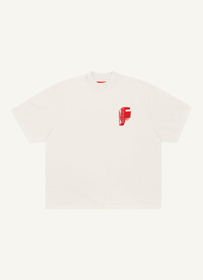 F Block Logo Tee (Bone)