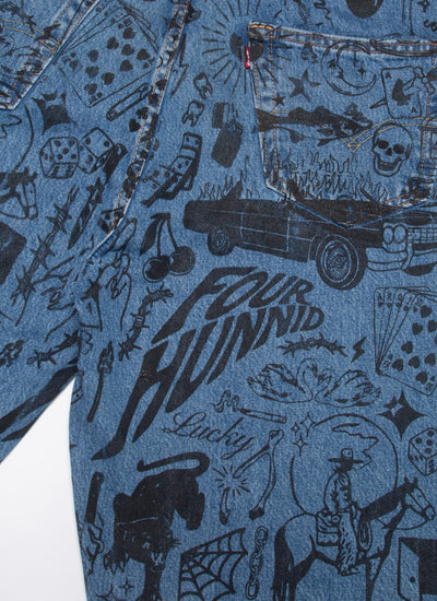 FH Tattoo Jean Shorts