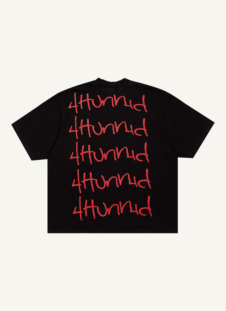 Hit Up Tee (Black) – 4hunnid