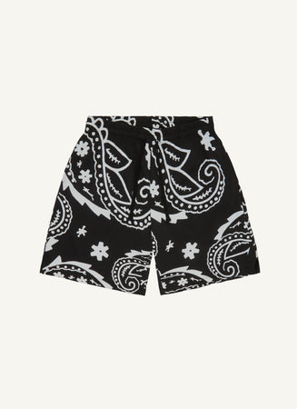 パンツ WIND AND SEA Paisley Pattern Short Black Paisley Mesh Shorts (Black) – 4hunnid