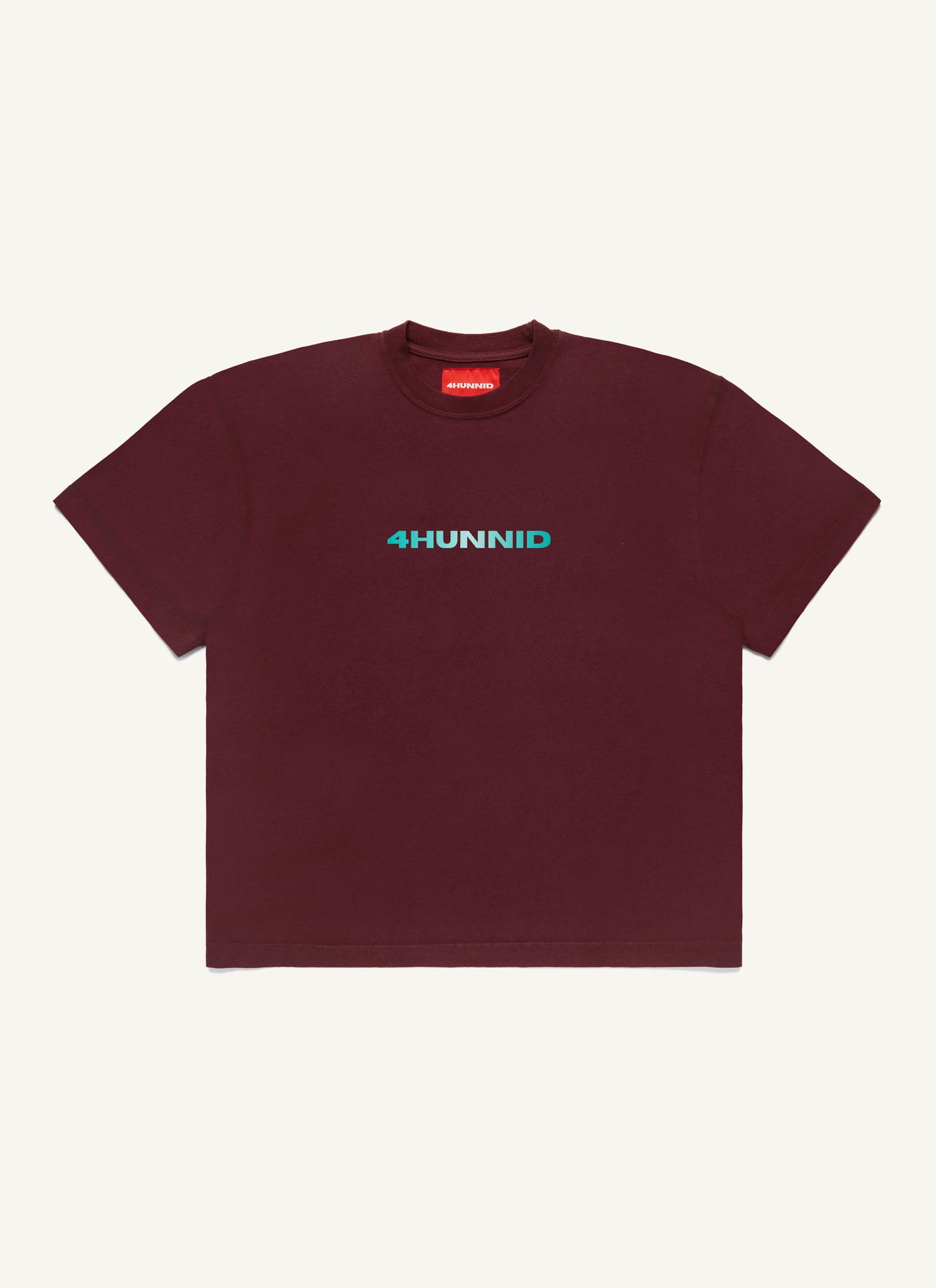 4Hunnid Colors Logo T-Shirt (Burgundy)